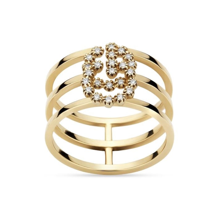 Gucci Running GG Diamond Ring - Ring Size 6.25