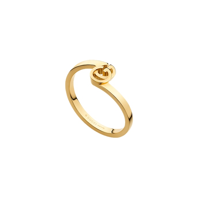 Gucci 18k Yellow Gold Running GG Ring Size 6.25