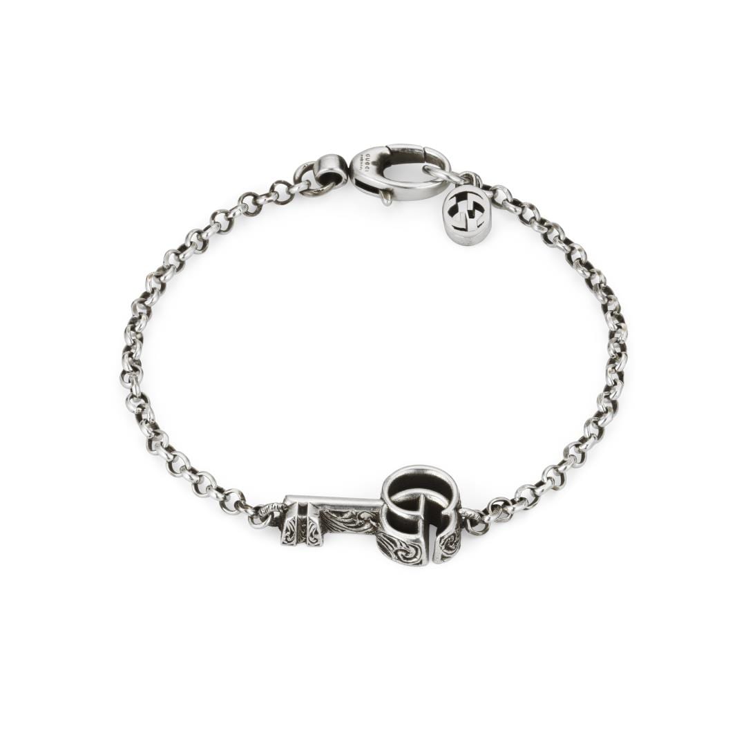 Gucci Sterling Silver GG Marmont Key Bracelet Gucci Sterling Silver GG Marmont Key Bracelet