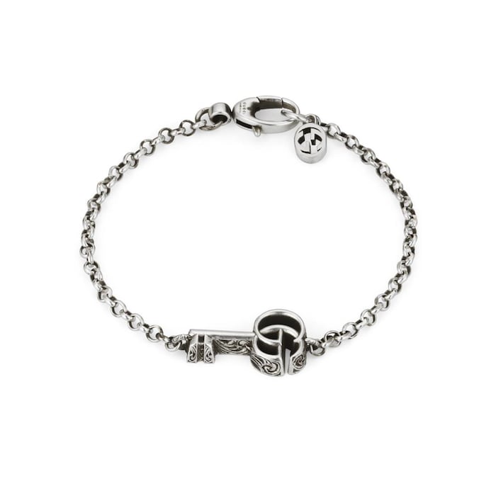 Gucci Silver GG Marmont Key Bracelet