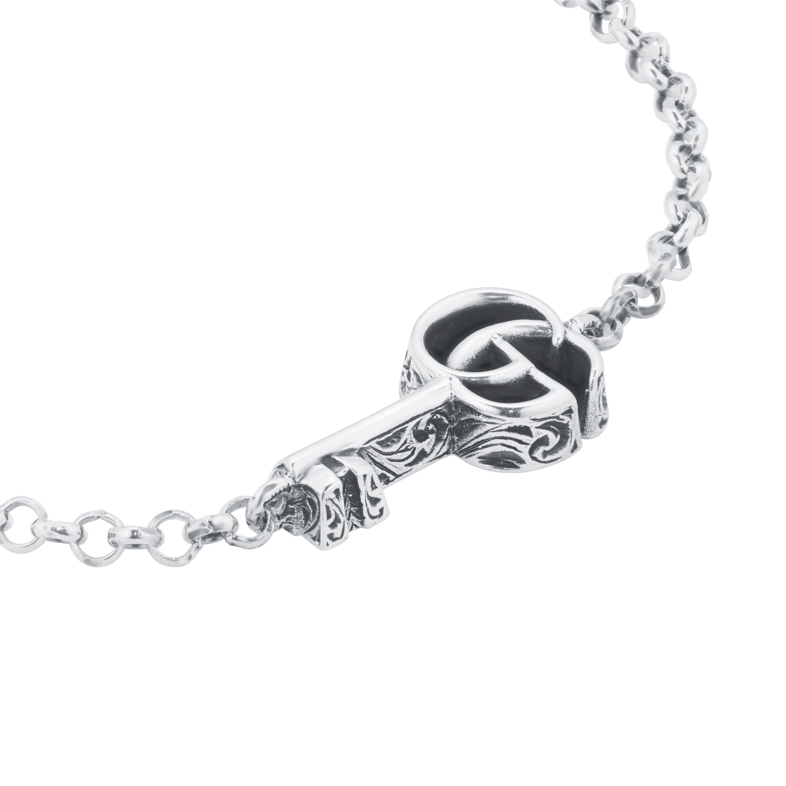 Gucci Sterling Silver GG Marmont Key Bracelet Gucci Sterling Silver GG Marmont Key Bracelet