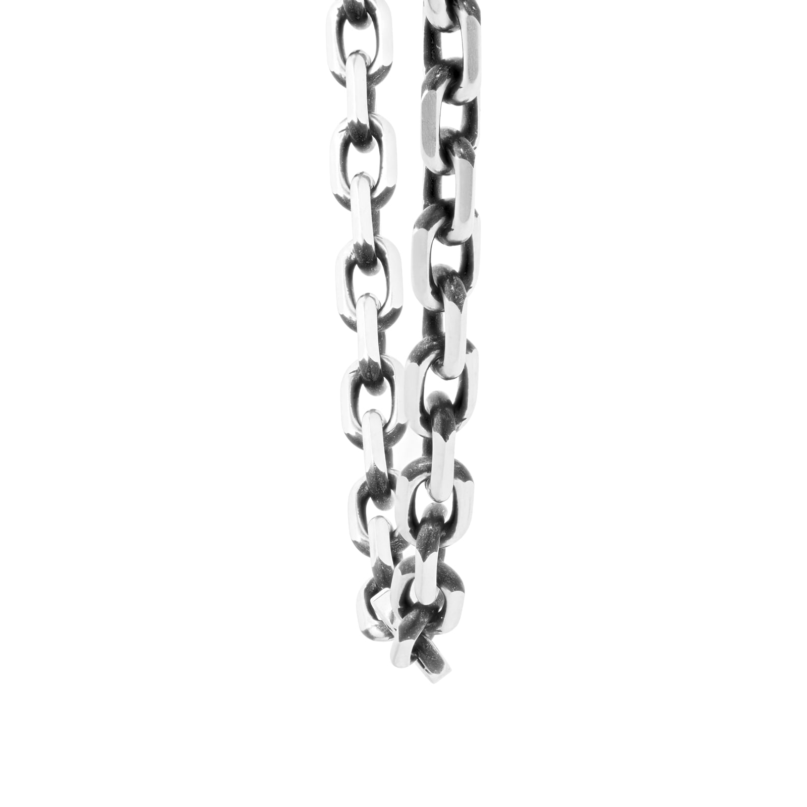 Gucci Gucci Interlocking Aged Sterling Silver Necklace 60cm