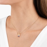 Gucci 18ct Yellow Gold Amethyst Diamond Lionhead Necklace