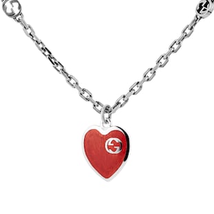 Quality Gold Sterling Silver Polished & Red Enamel Heart w/ 1in ext  Children's Bracelet QG1326-6 - Jerrick's Fine Jewelry