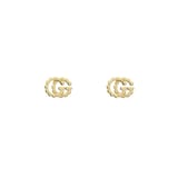 Gucci 18ct Yellow Gold GG Scalloped Design Stud Earrings