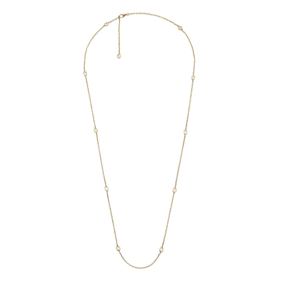 Gucci Gucci Interlocking 18ct Yellow Gold Logo Necklace