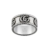 Gucci Sterling Silver GG Marmont 9mm Band Size 6