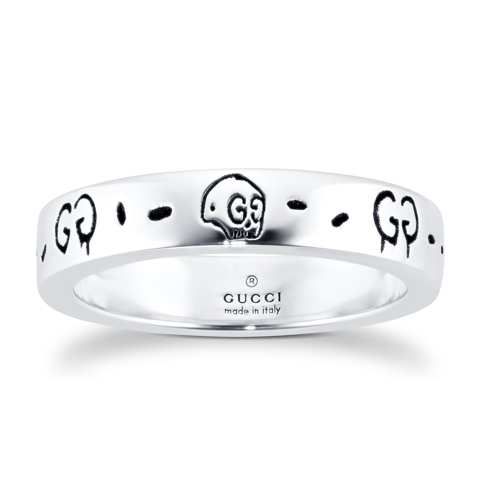 Gucci Silver Ghost 4mm Ring