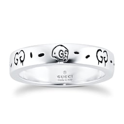 37341266110 - Silver Ghost 4mm Ring - Ring Size K