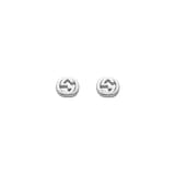 Gucci Interlocking G Silver Stud Earrings