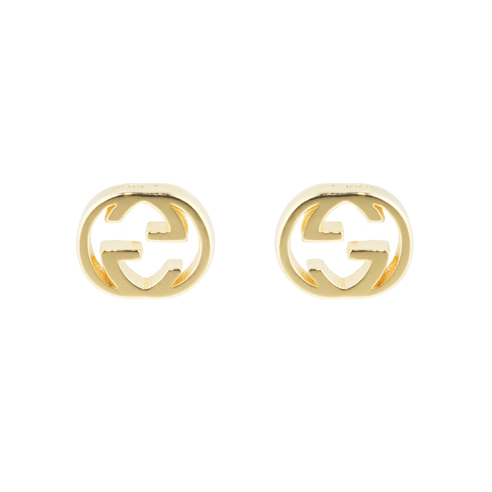 GG Marmont flower stud earrings in gold-toned metal | GUCCI® US