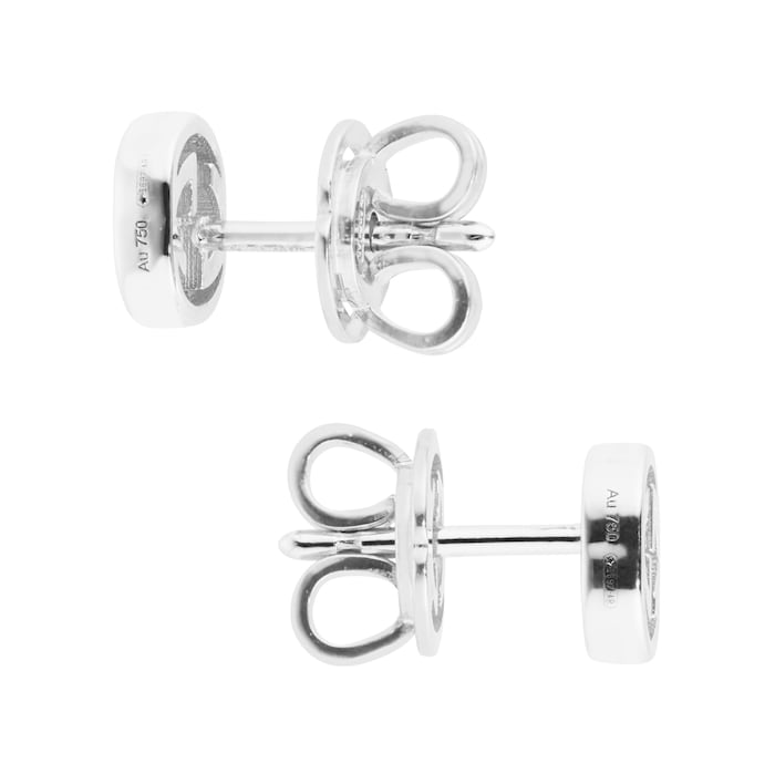 Gucci Gucci Interlocking 18ct White Gold 5mm Stud Earrings