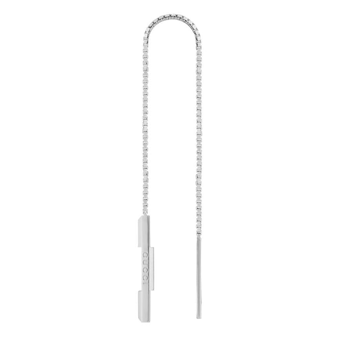 Gucci 18ct White Gold Gucci Link to Love Long Pendant 0.28cttw Diamond Earrings