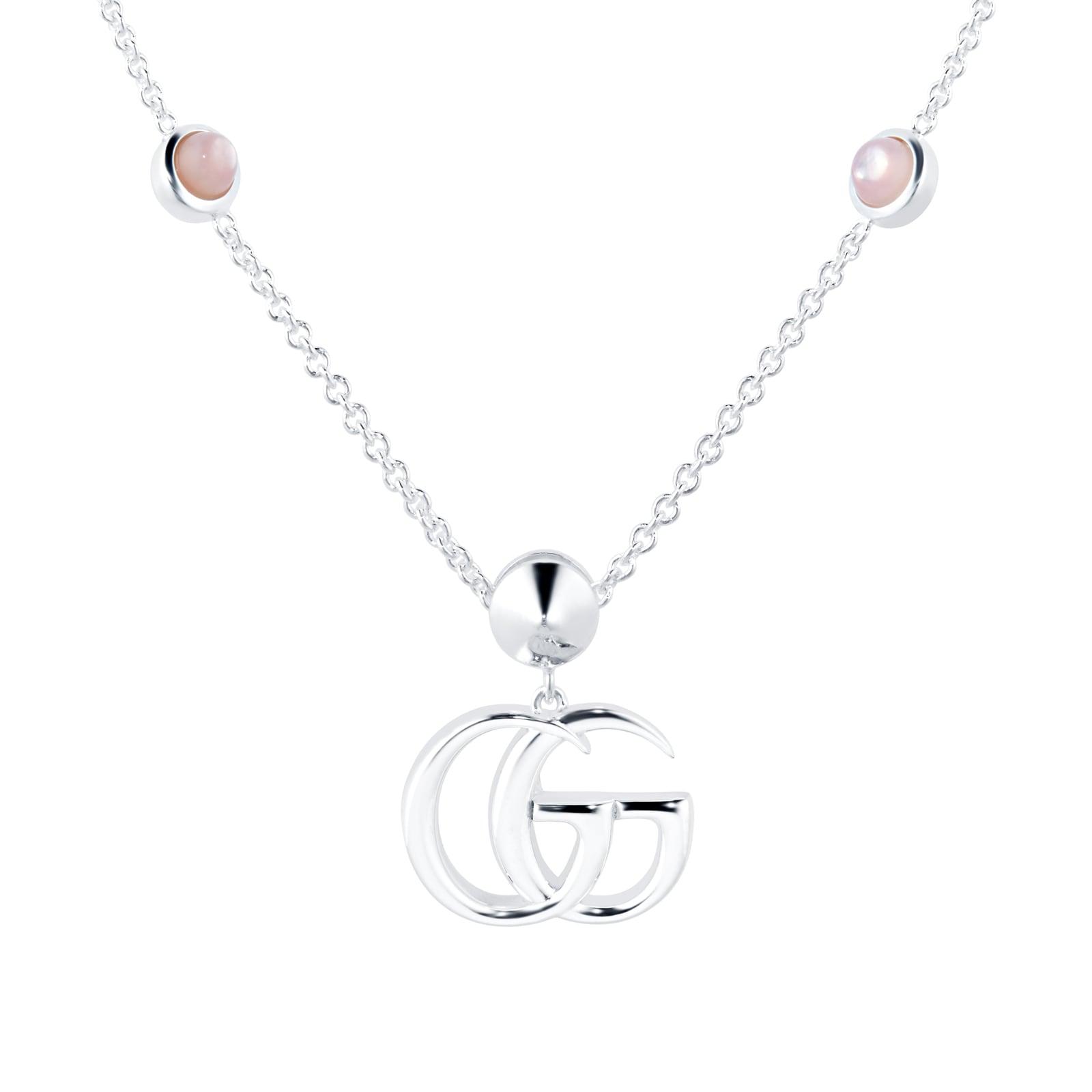 Gucci womens sale silver necklace