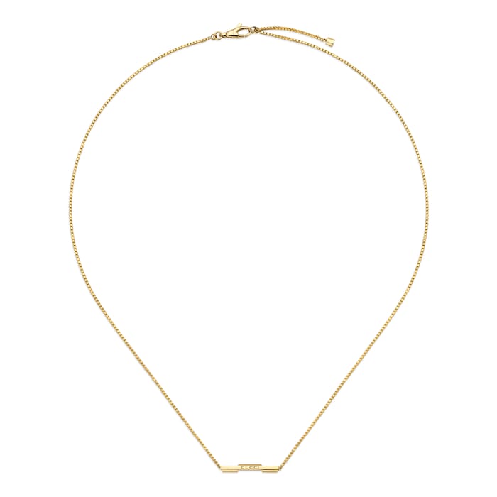 Gucci 18ct Yellow Gold Gucci Link to Love Necklace 16.5-17.7"