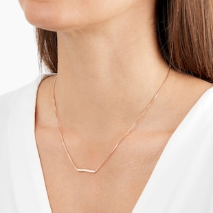 Gucci 18ct Rose Gold Gucci Link to Love Necklace 16.5-17.7"