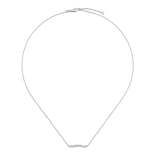 Gucci 18ct White Gold 0.14cttw Diamond Gucci Link to Love Necklace