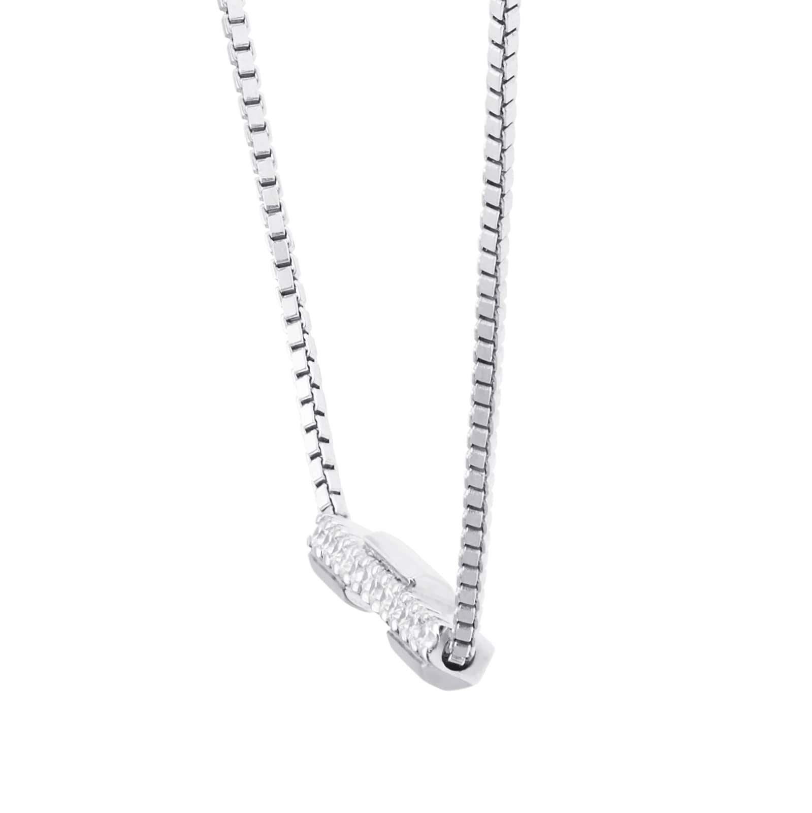 Gucci 18ct White Gold 0.14cttw Diamond Gucci Link to Love Necklace Gucci 18ct White Gold 0.14cttw Diamond Gucci Link to Love Necklace