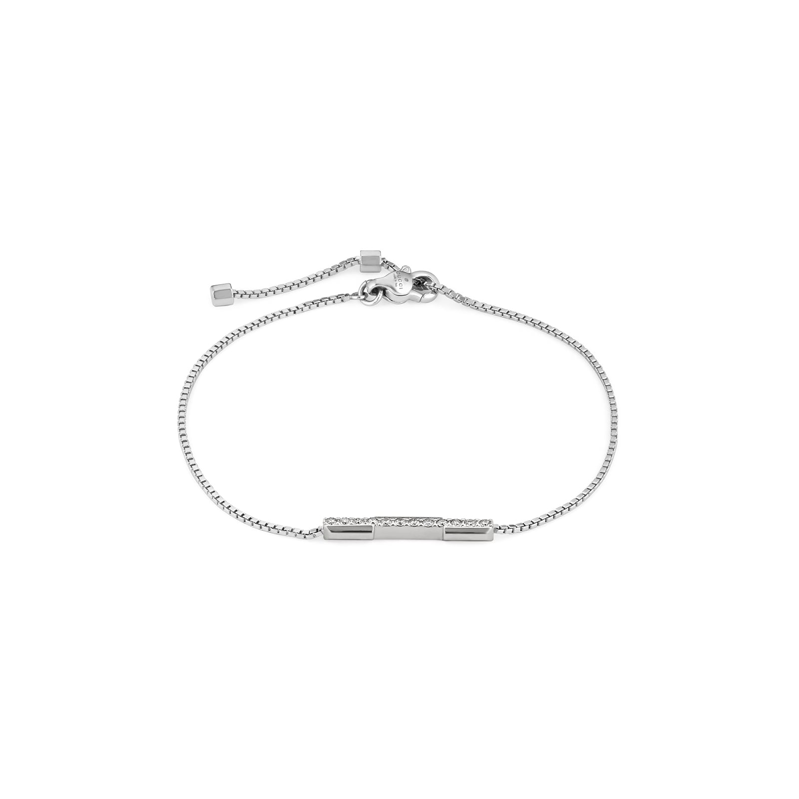 Gucci 18ct White Gold 0.14cttw Diamond Gucci Link to Love Bracelet Gucci 18ct White Gold 0.14cttw Diamond Gucci Link to Love Bracelet