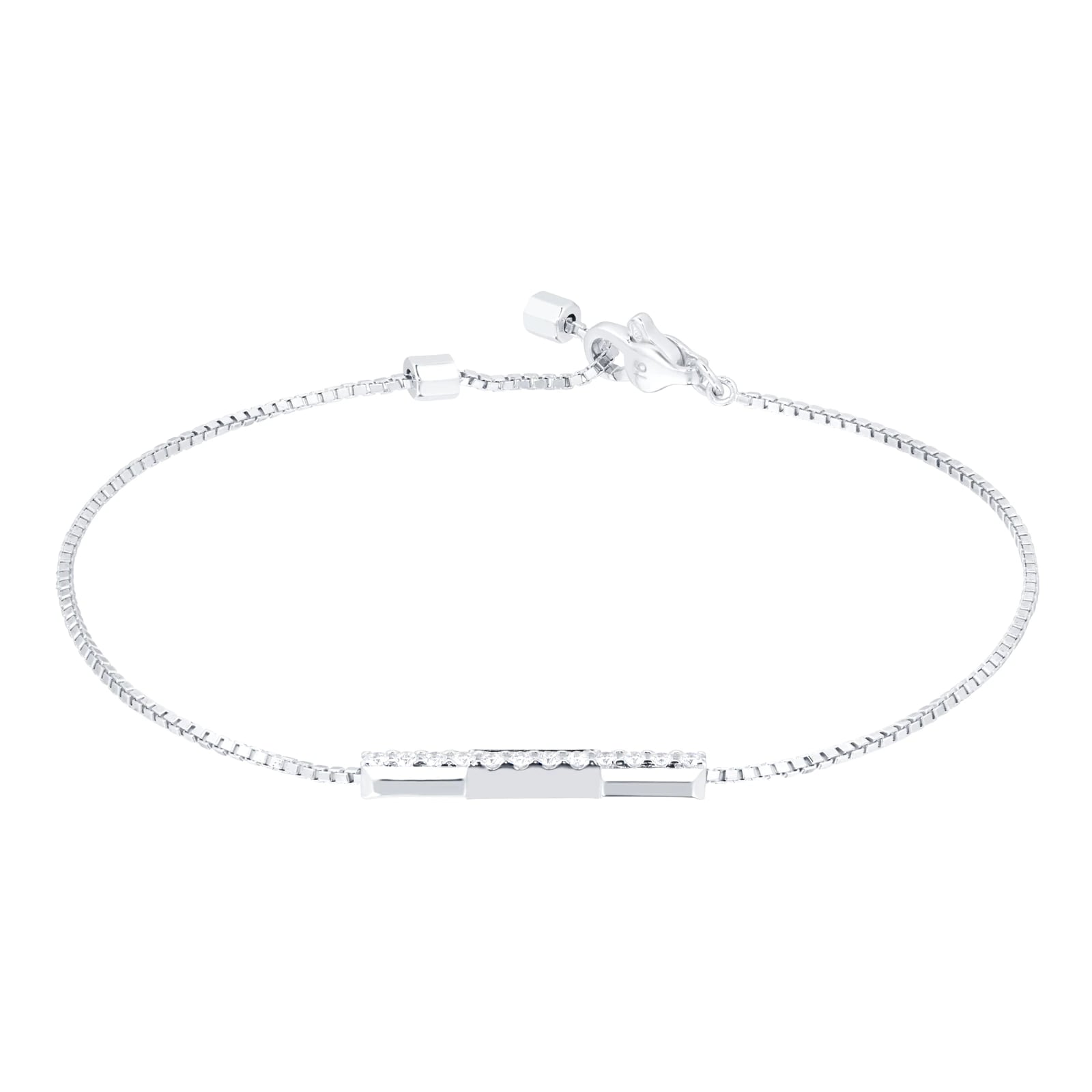 Gucci 18ct White Gold 0.14cttw Diamond Gucci Link to Love Bracelet Gucci 18ct White Gold 0.14cttw Diamond Gucci Link to Love Bracelet