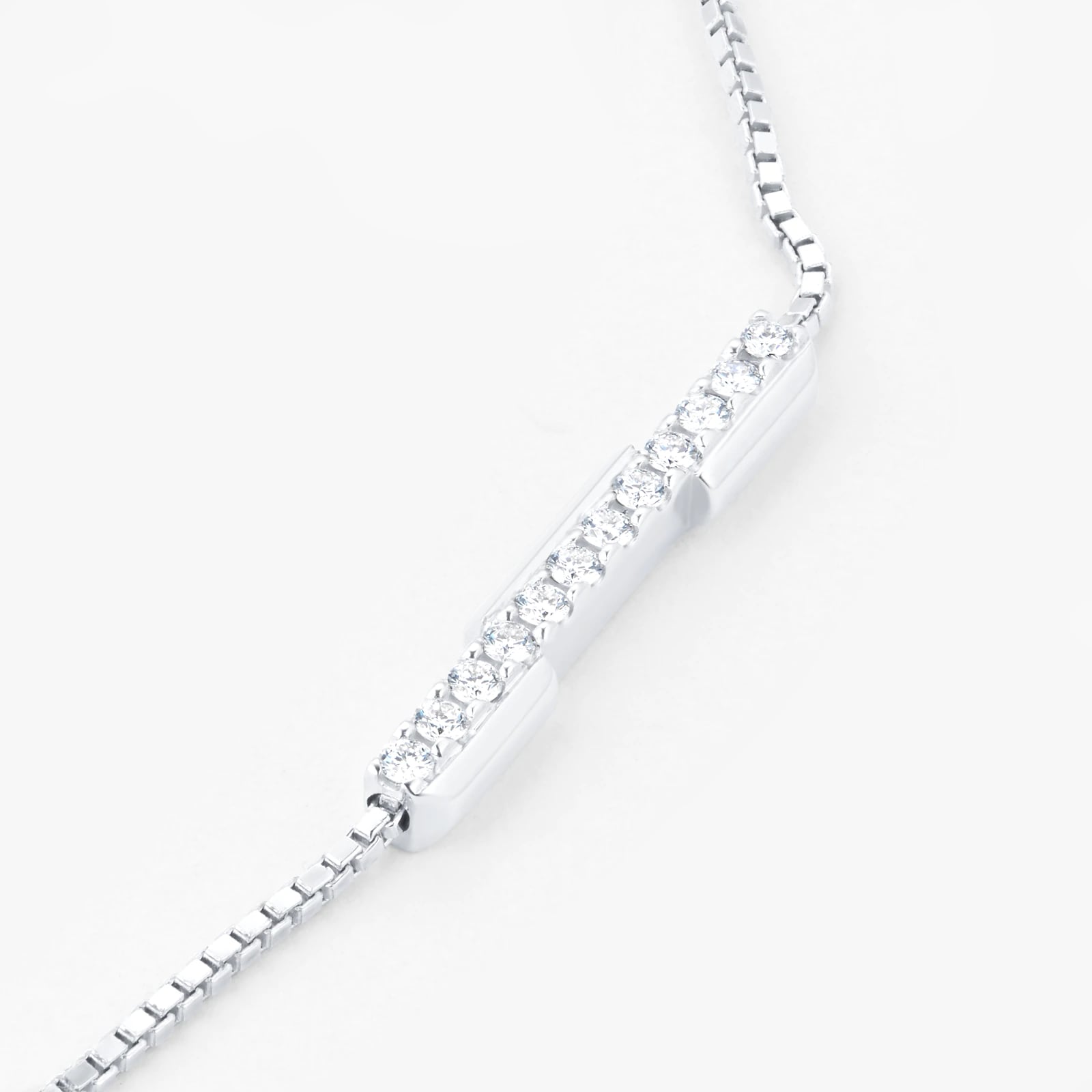 Gucci 18ct White Gold 0.14cttw Diamond Gucci Link to Love Bracelet Gucci 18ct White Gold 0.14cttw Diamond Gucci Link to Love Bracelet