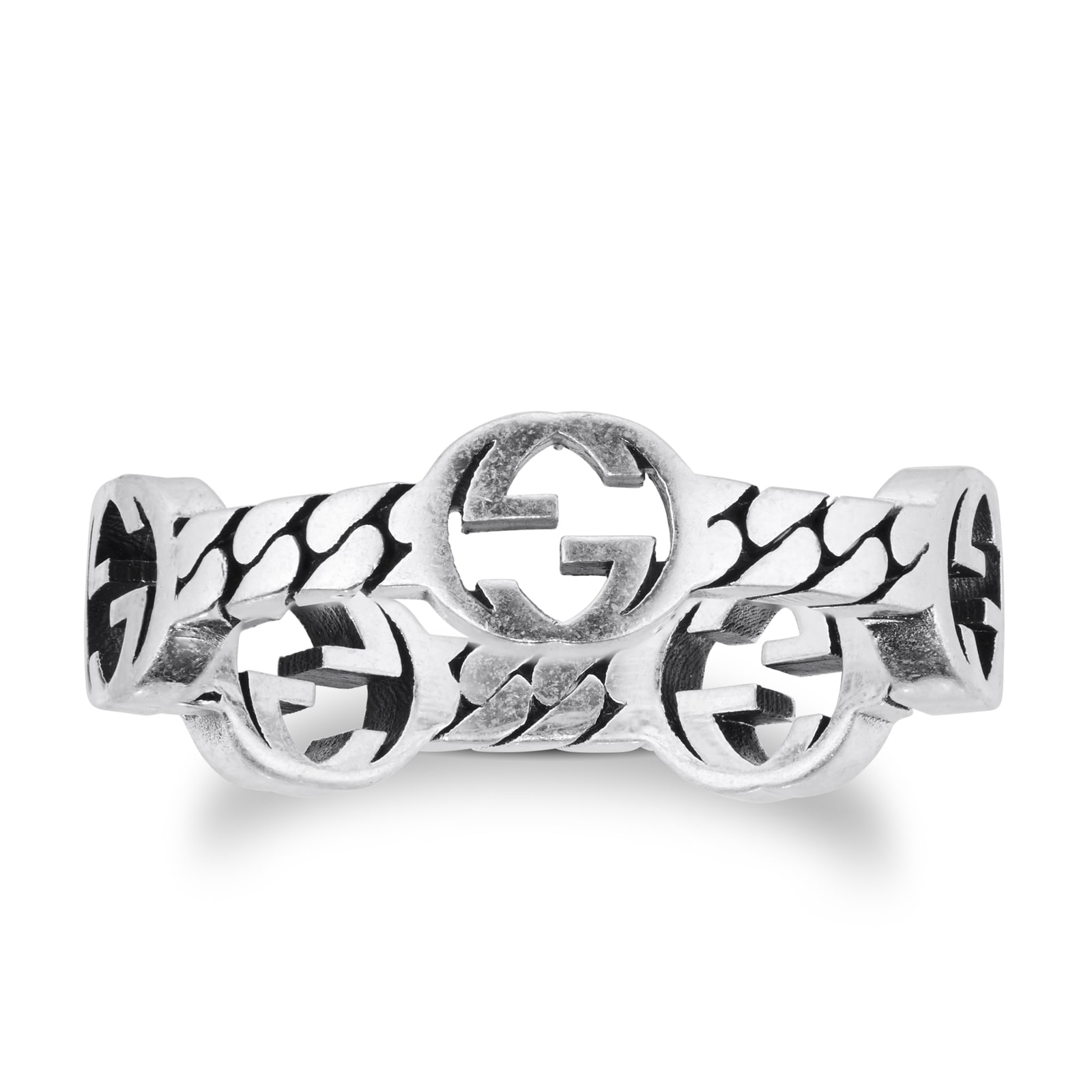 Gucci Gucci Interlocking Sterling Silver 3.5mm XS Ring