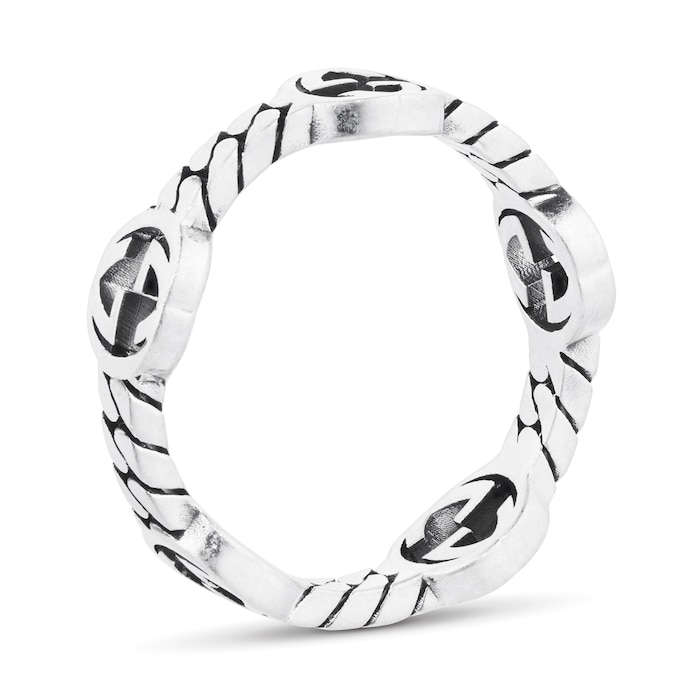 Gucci Gucci Interlocking Sterling Silver 3.5mm XS Ring