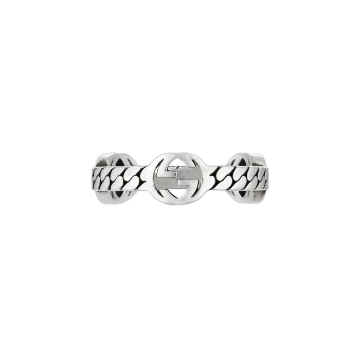 Gucci Gucci Interlocking Sterling Silver 3.5mm XS Ring