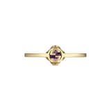 Gucci Gucci Interlocking 18ct Yellow Gold & Amethyst Ring