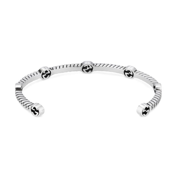 Gucci Silver Interlocking G Multi GG 18cm Bracelet