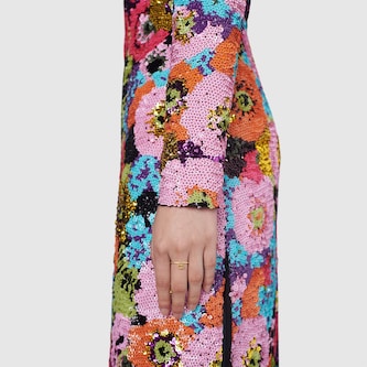 Gucci 18k Yellow Gold GG Running Charm Ring Size 5.75 Gucci 18k Yellow Gold GG Running Charm Ring Size 5.75