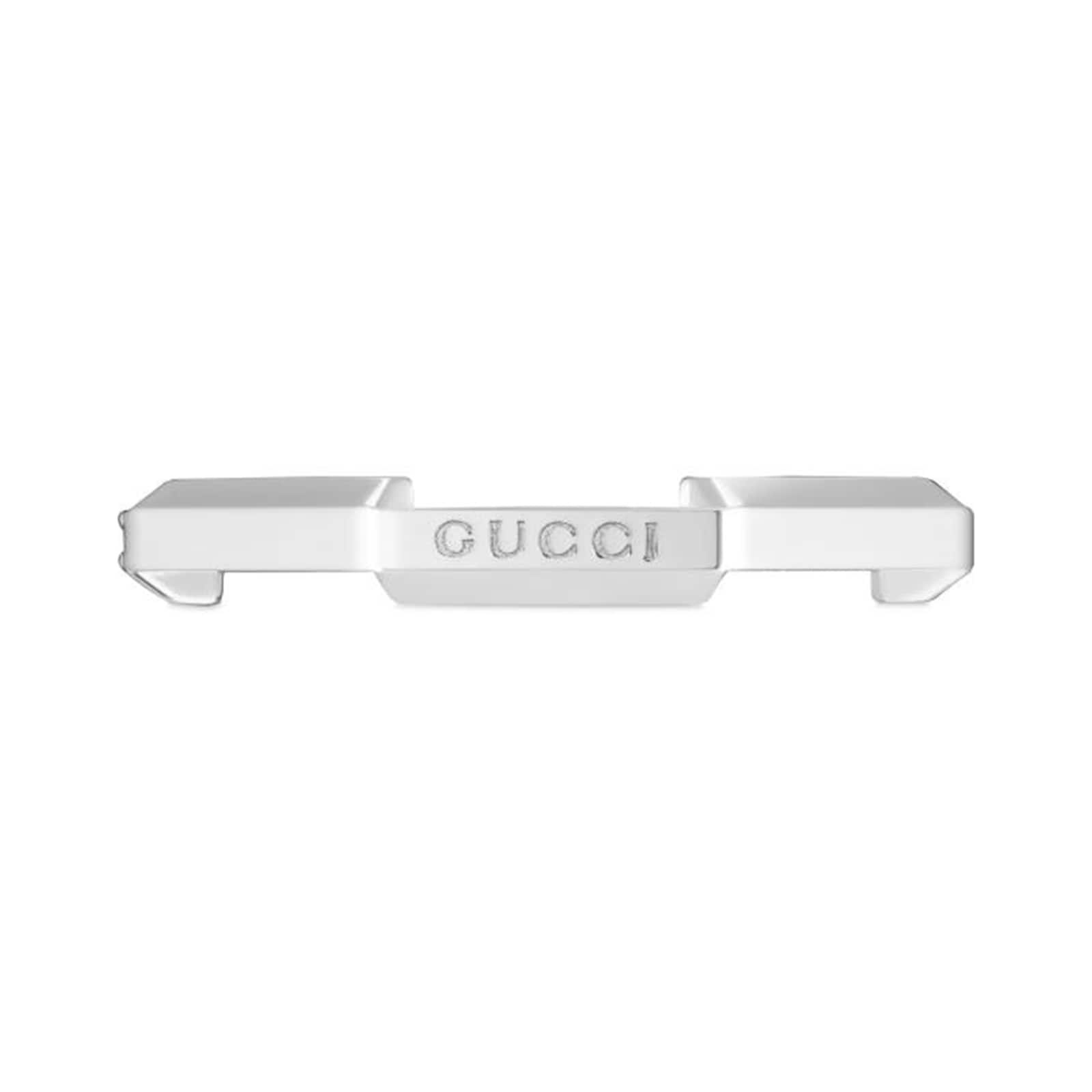 18ct White Gold Gucci Gucci Link to Love Diamond Ring Size 5.75