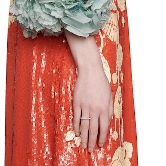 Gucci 18ct White Gold Gucci Gucci Link to Love Diamond Ring Size 6.5