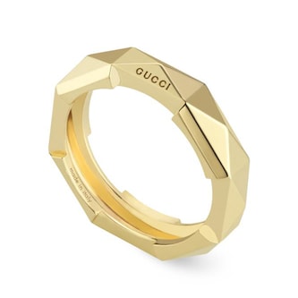 Gucci 18ct Yellow Gold Gucci Link to Love Studded Ring Size 7.25 Gucci 18ct Yellow Gold Gucci Link to Love Studded Ring Size 7.25