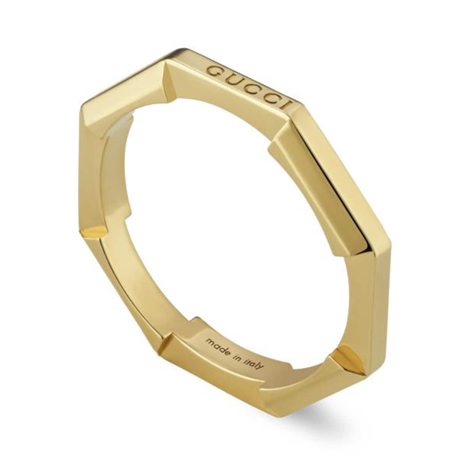 Gucci 18ct Yellow Gold Gucci Link to Love Mirrored Ring Size 6.5 Gucci 18ct Yellow Gold Gucci Link to Love Mirrored Ring Size 6.5