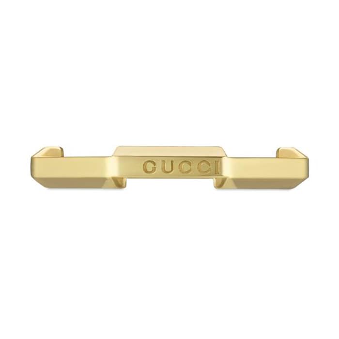 Gucci 18ct Yellow Gold Gucci Link to Love Mirrored Ring Size 6.5