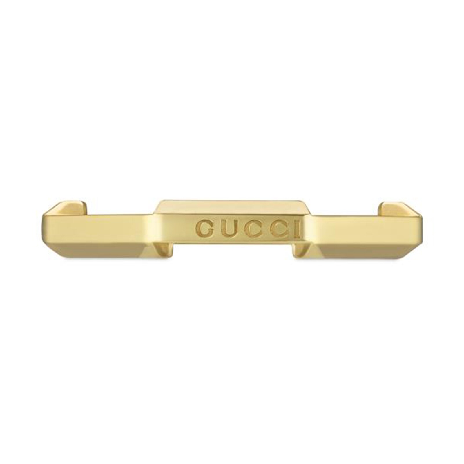 Gucci 18ct Yellow Gold Gucci Link to Love Mirrored Ring Size 6.5