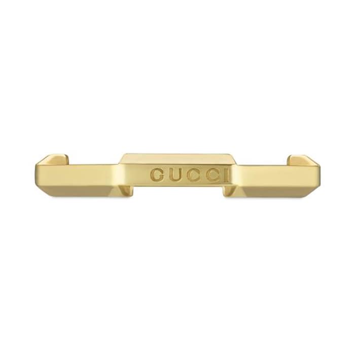 Gucci 18ct Yellow Gold Gucci Link to Love Mirrored Ring Size 7.25