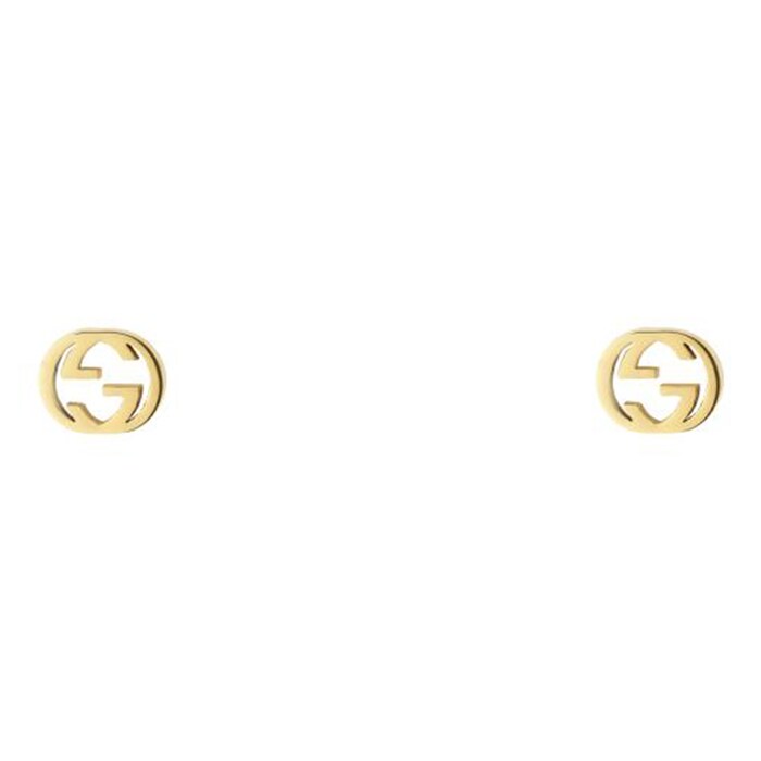 Gucci Gucci Interlocking 18ct Yellow Gold Stud Earrings