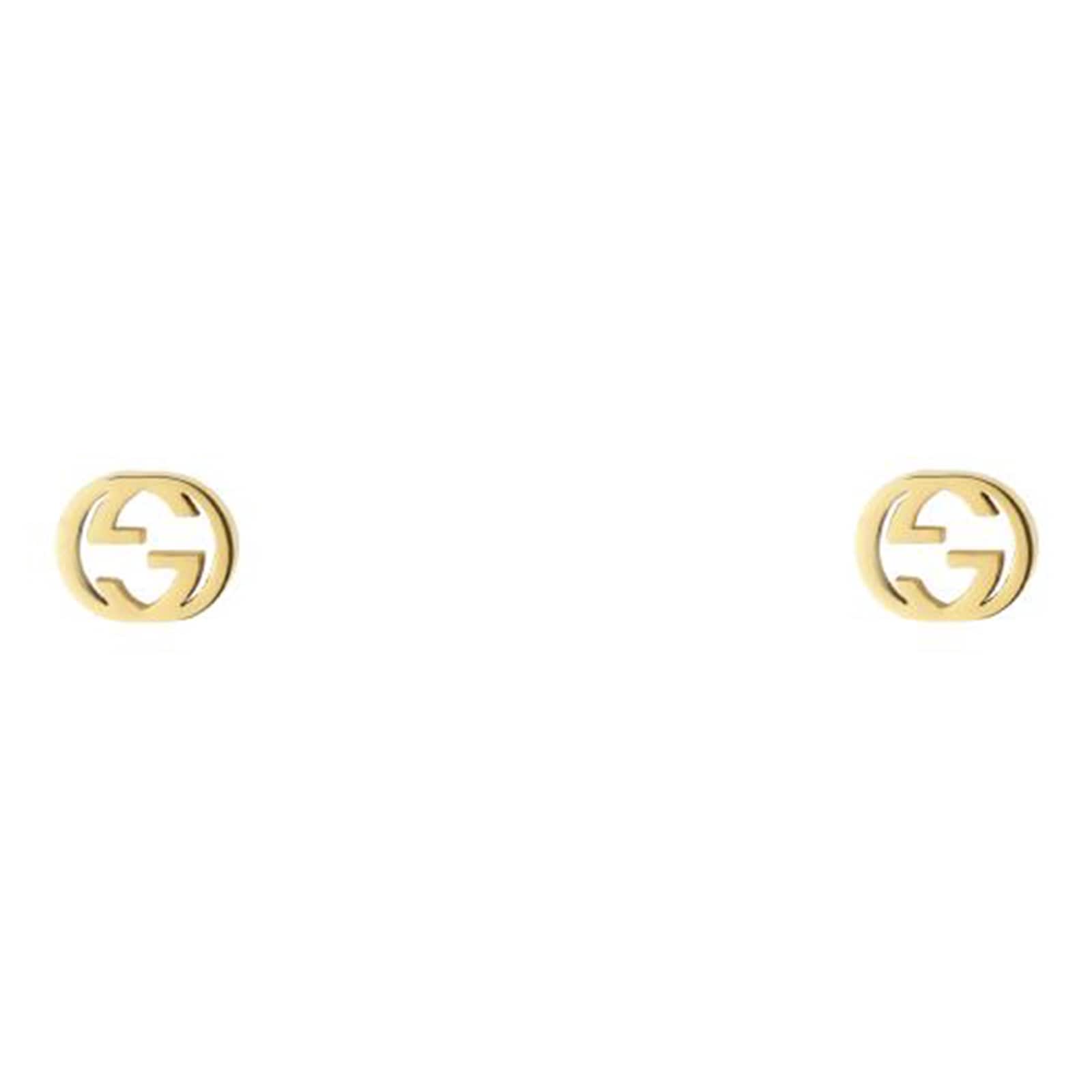 Gucci Gucci Interlocking 18ct Yellow Gold Stud Earrings Gucci Gucci Interlocking 18ct Yellow Gold Stud Earrings