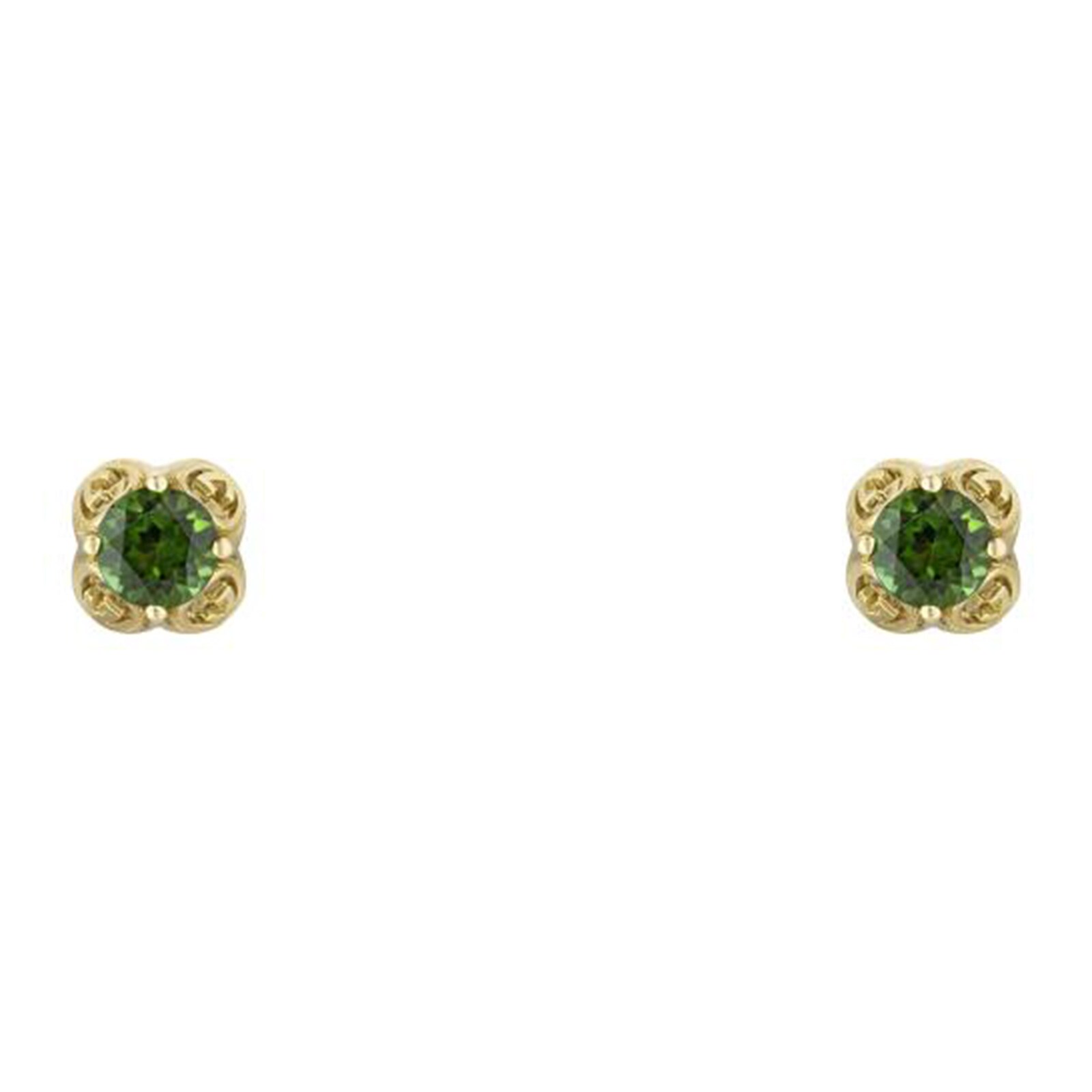 Gucci Gucci Interlocking 18ct Yellow Gold & Tourmaline Stud Earrings Gucci Gucci Interlocking 18ct Yellow Gold & Tourmaline Stud Earrings
