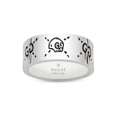 Gucci Sterling Silver Gucci Ghost 9mm Band Size 6
