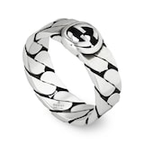 Gucci Silver Ring with Interlocking G Size 6.5