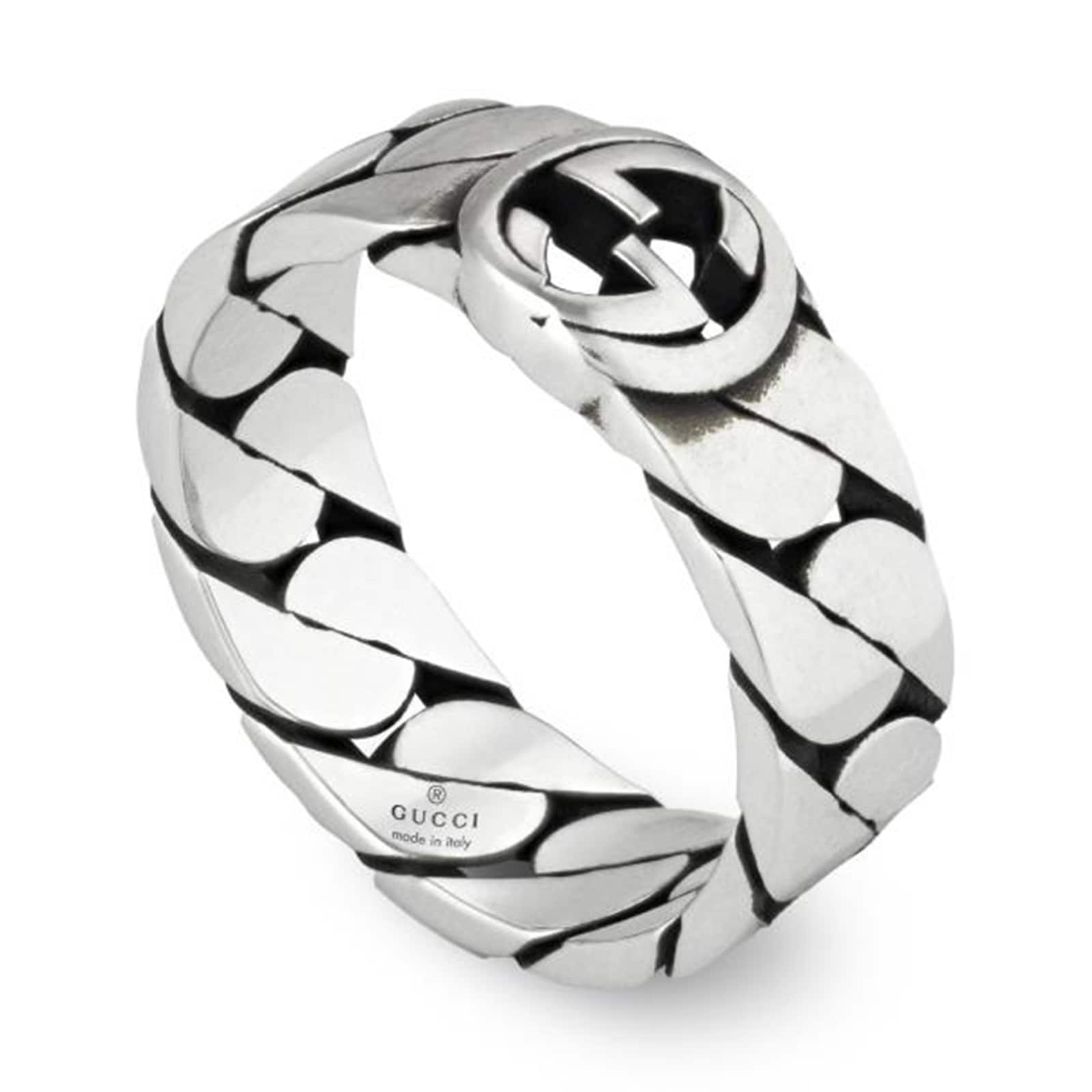 Gucci Gucci Interlocking Sterling Silver Ring Size 7.25 Gucci Gucci Interlocking Sterling Silver Ring Size 7.25