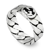 Gucci Silver Ring with Interlocking G Size 7.25