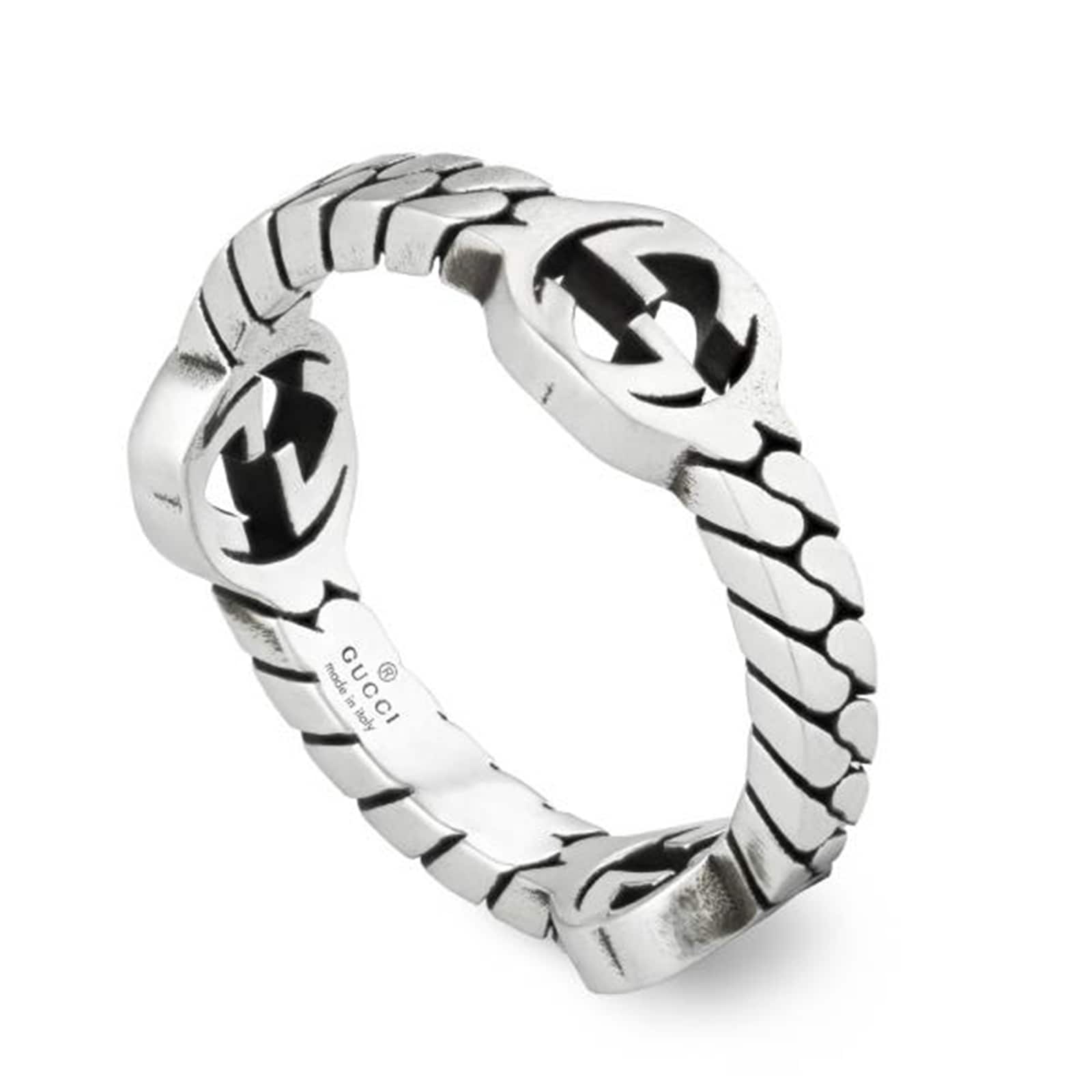 Gucci Gucci Interlocking Sterling Silver Ring Size 7.25 Gucci Gucci Interlocking Sterling Silver Ring Size 7.25
