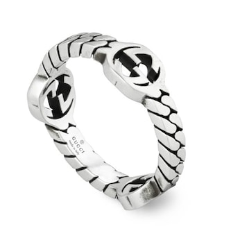 Gucci Gucci Interlocking Sterling Silver Ring Size 7.25 Gucci Gucci Interlocking Sterling Silver Ring Size 7.25