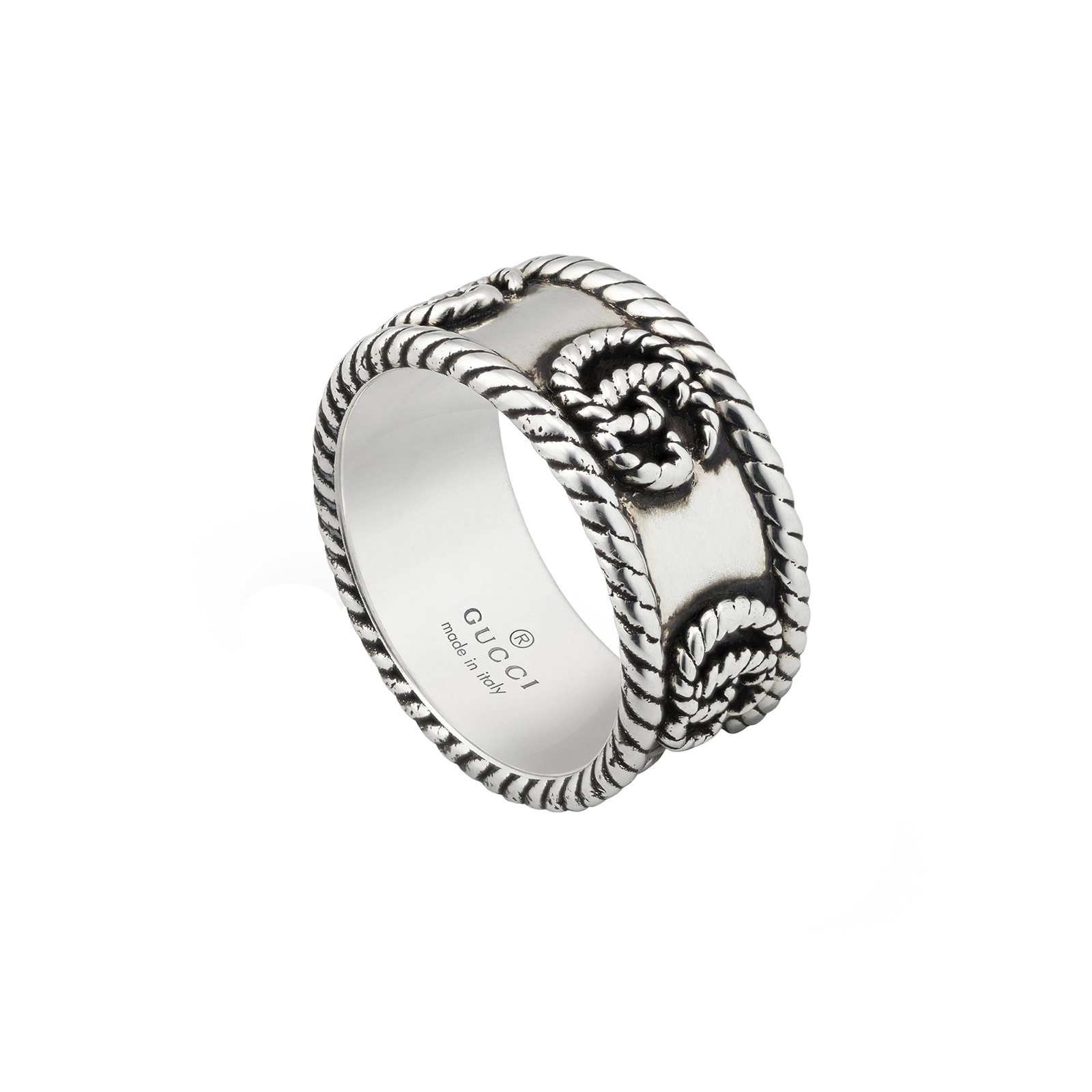 Gucci GG Marmont Sterling Silver Ring - Size 7.25