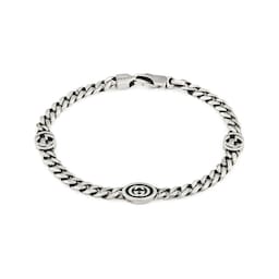 37341427 - Gucci Interlocking Sterling Silver Bracelet