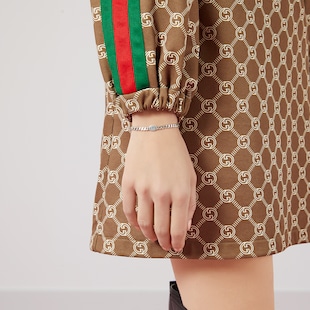 Gucci Gucci Interlocking Sterling Silver Bracelet